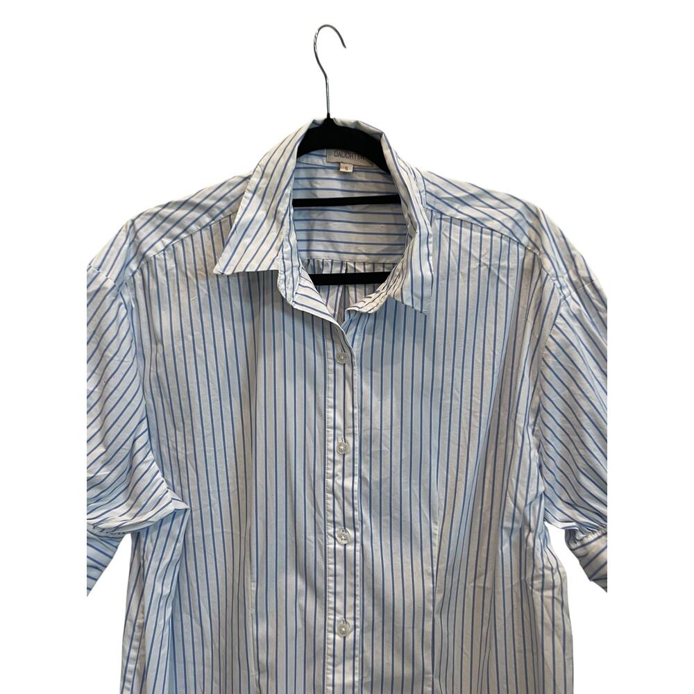 Mason's Daughter blue and white striped top size :S - Picture 2 of 7